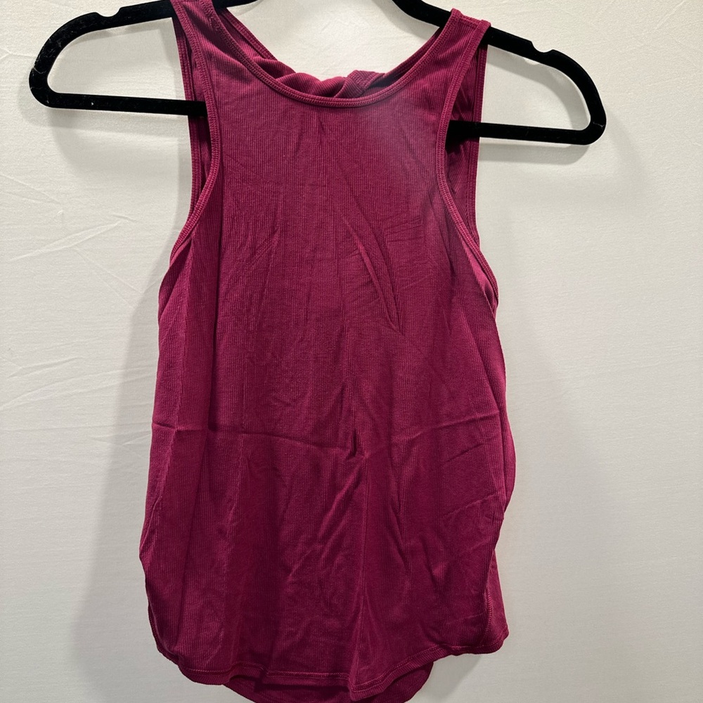 lululemon athletica Ribbed Racerback Tank - Raspberry Plum